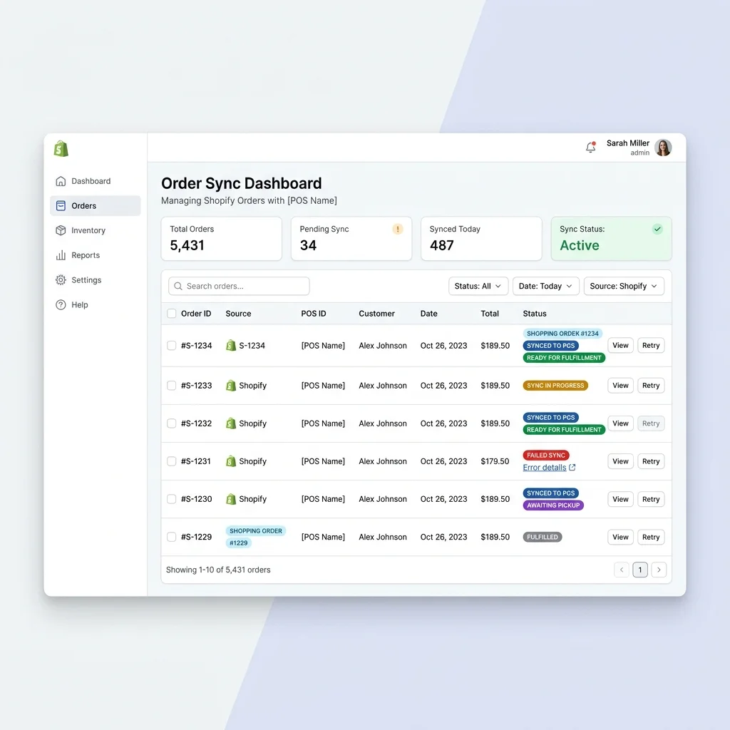 Shopify Order Import